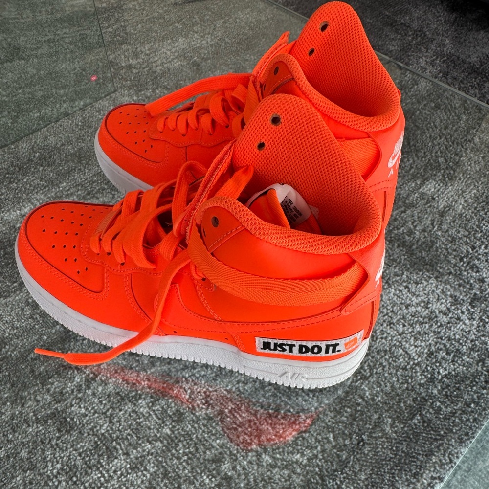 Just Do It Pack Orange Air Force 1s